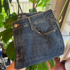 Old Navy Blue Super Skinny Rockstar Jeans With Built In Sculpt